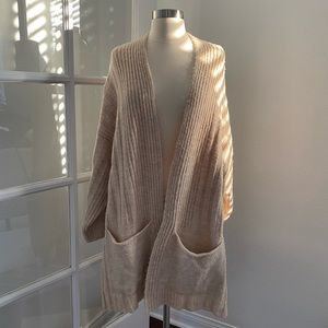 TOPSHOP Long Cardigan - Oatmeal